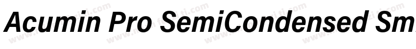 Acumin Pro SemiCondensed Smbd字体转换